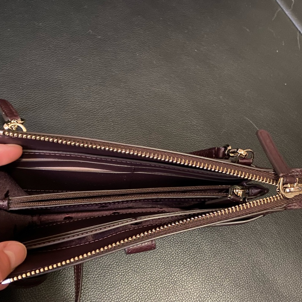 Kate Spade small pouch, red purple color